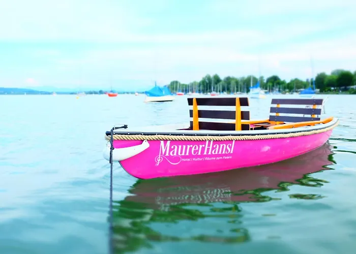Seegrundstueck Mit Huette & Ruderboot Dom wakacyjny Dießen am Ammersee
