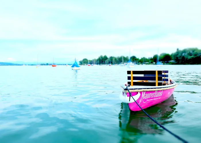 Seegrundstueck Mit Huette & Ruderboot * Dießen am Ammersee